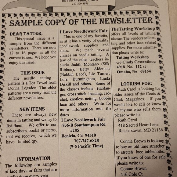 Needle Tatting (Lace Edging) Instruction Kit - Picture 5 of 7